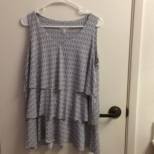 Susan Graver tiered tank
